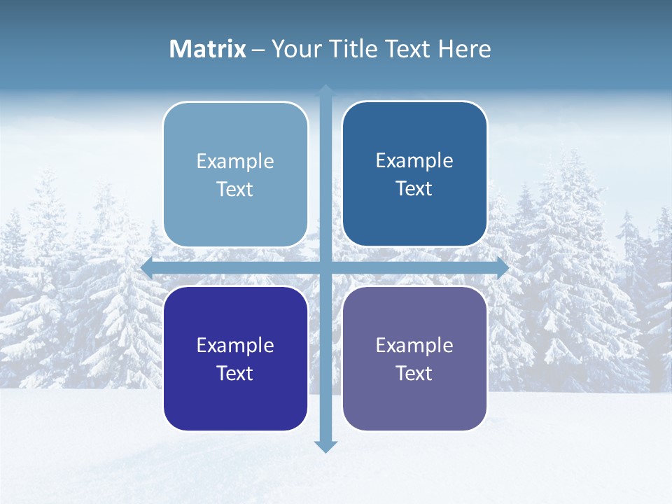Weather Cold Tree PowerPoint Template