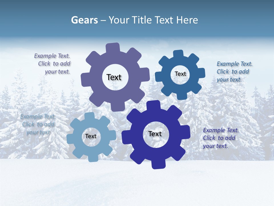 Weather Cold Tree PowerPoint Template