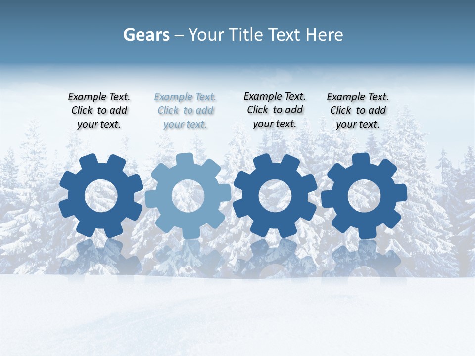 Weather Cold Tree PowerPoint Template