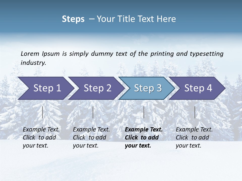 Weather Cold Tree PowerPoint Template