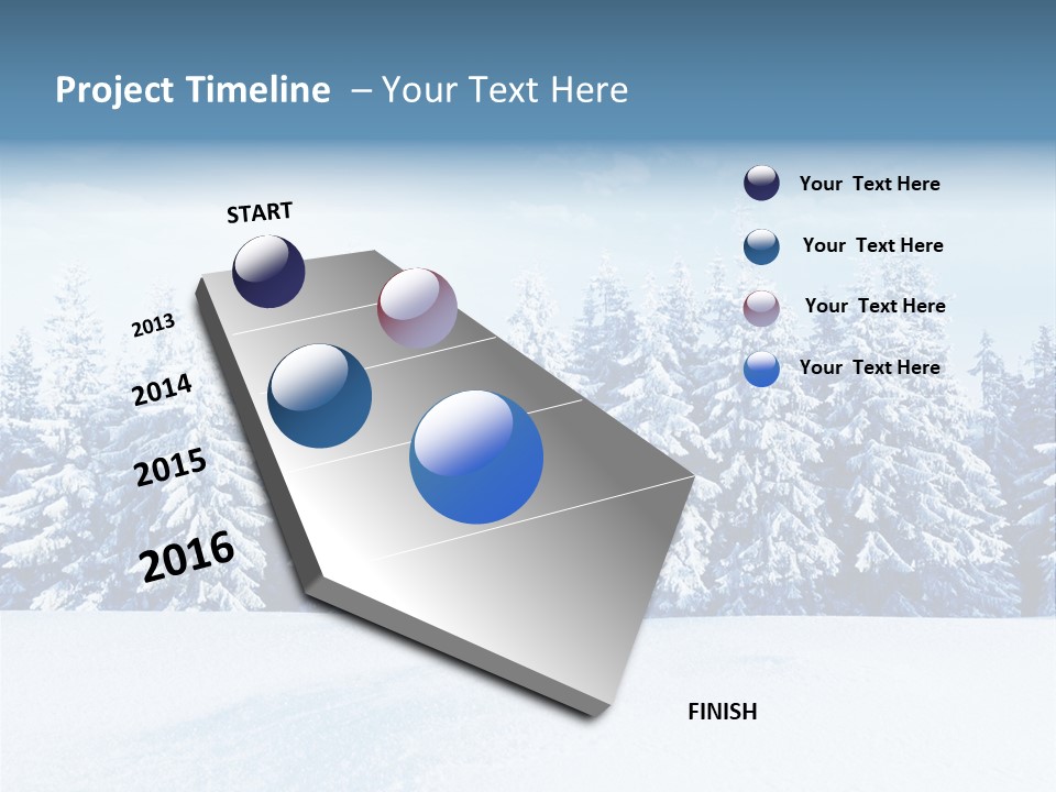 Weather Cold Tree PowerPoint Template