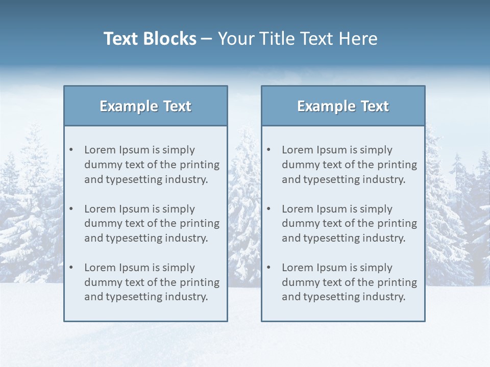 Weather Cold Tree PowerPoint Template