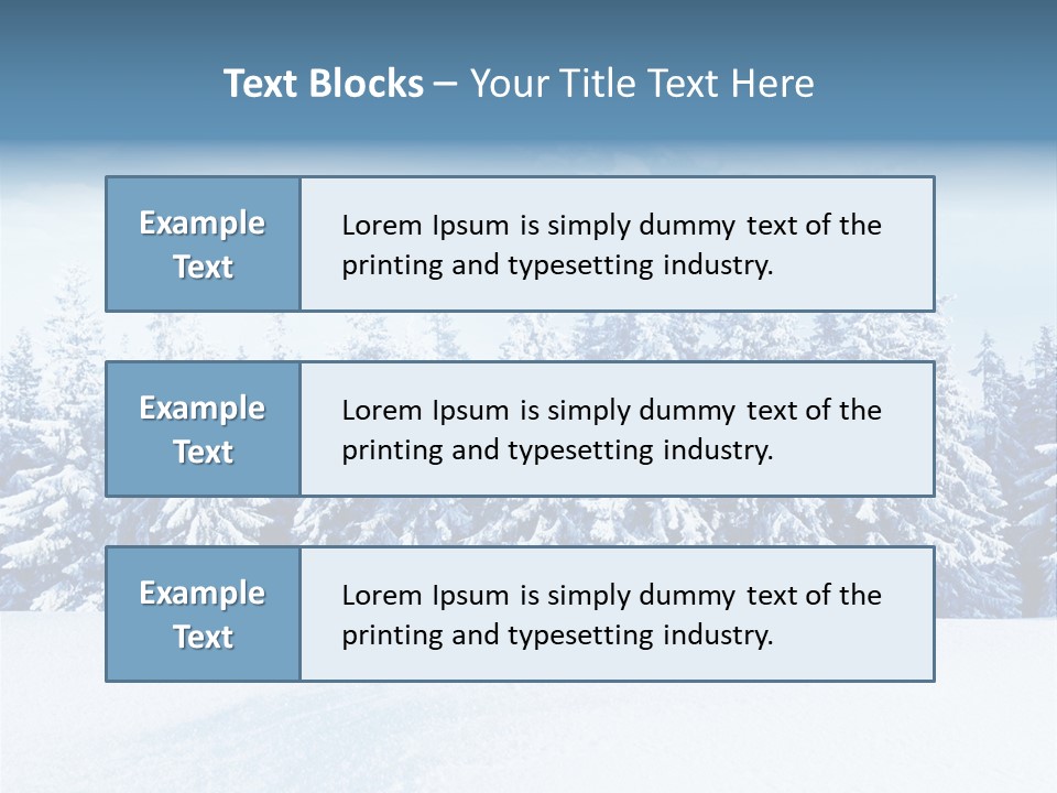 Weather Cold Tree PowerPoint Template