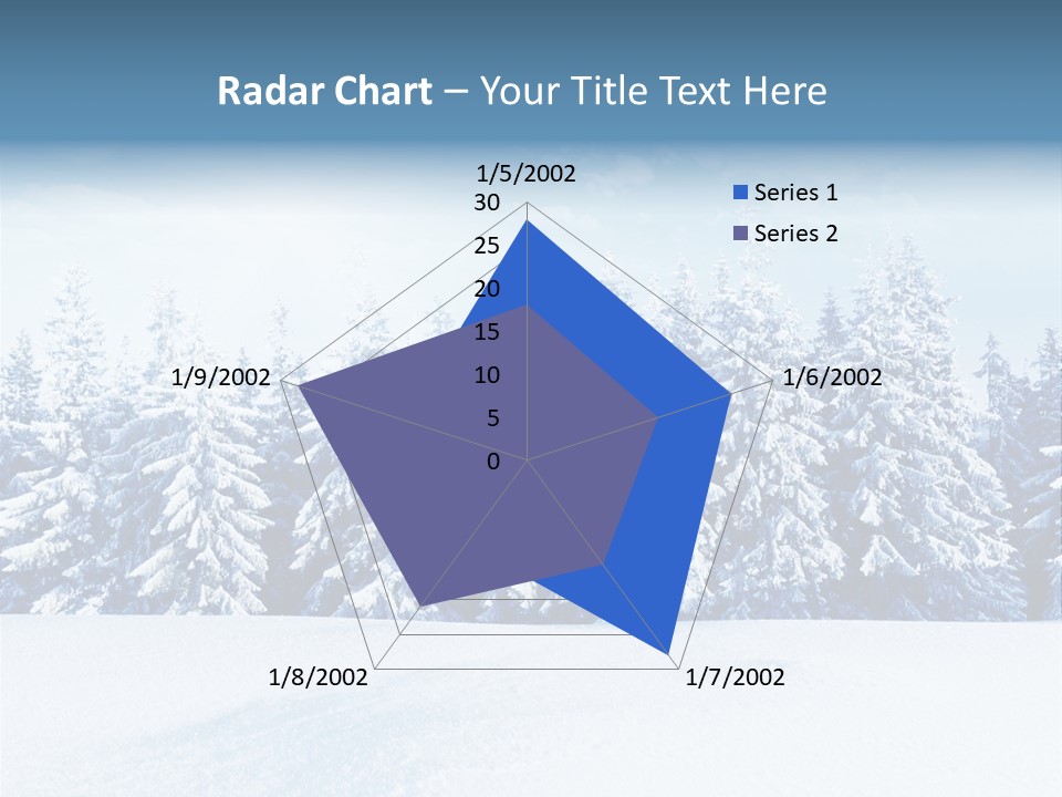 Weather Cold Tree PowerPoint Template