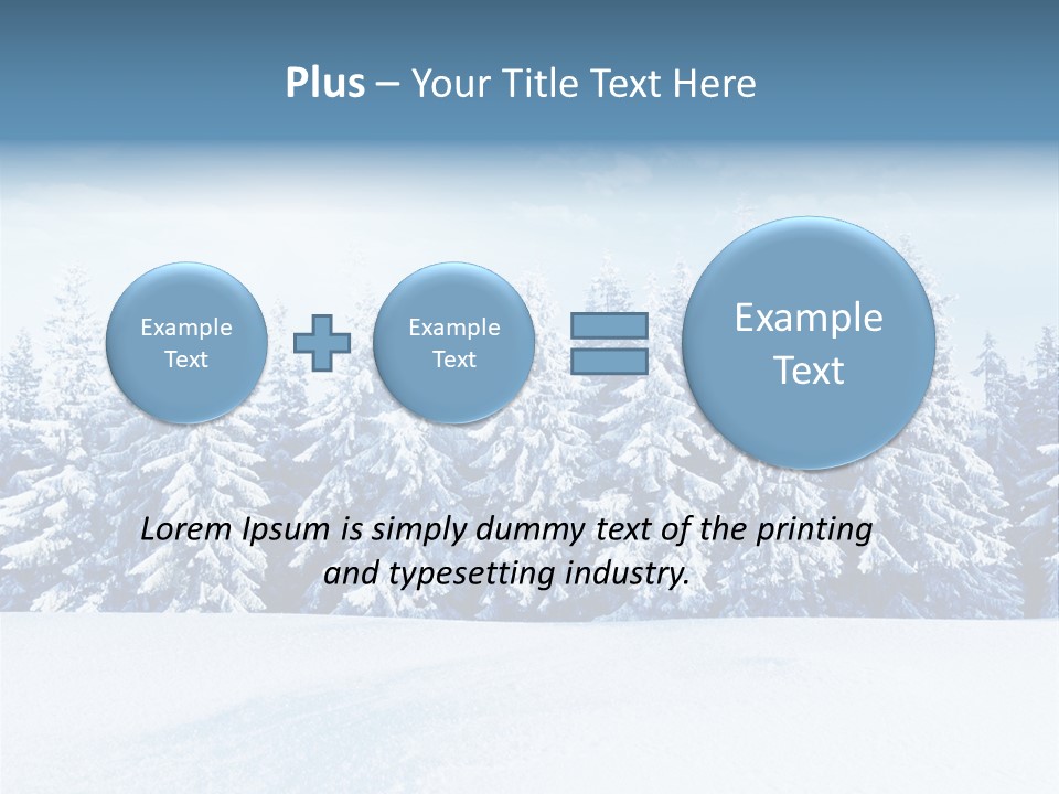 Weather Cold Tree PowerPoint Template