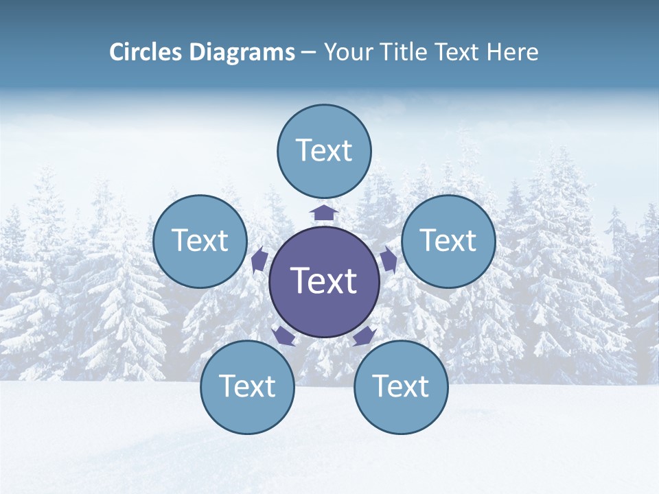 Weather Cold Tree PowerPoint Template