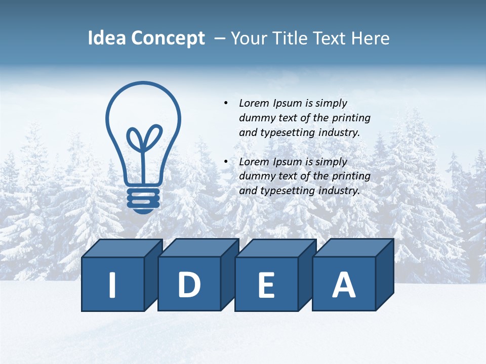 Weather Cold Tree PowerPoint Template