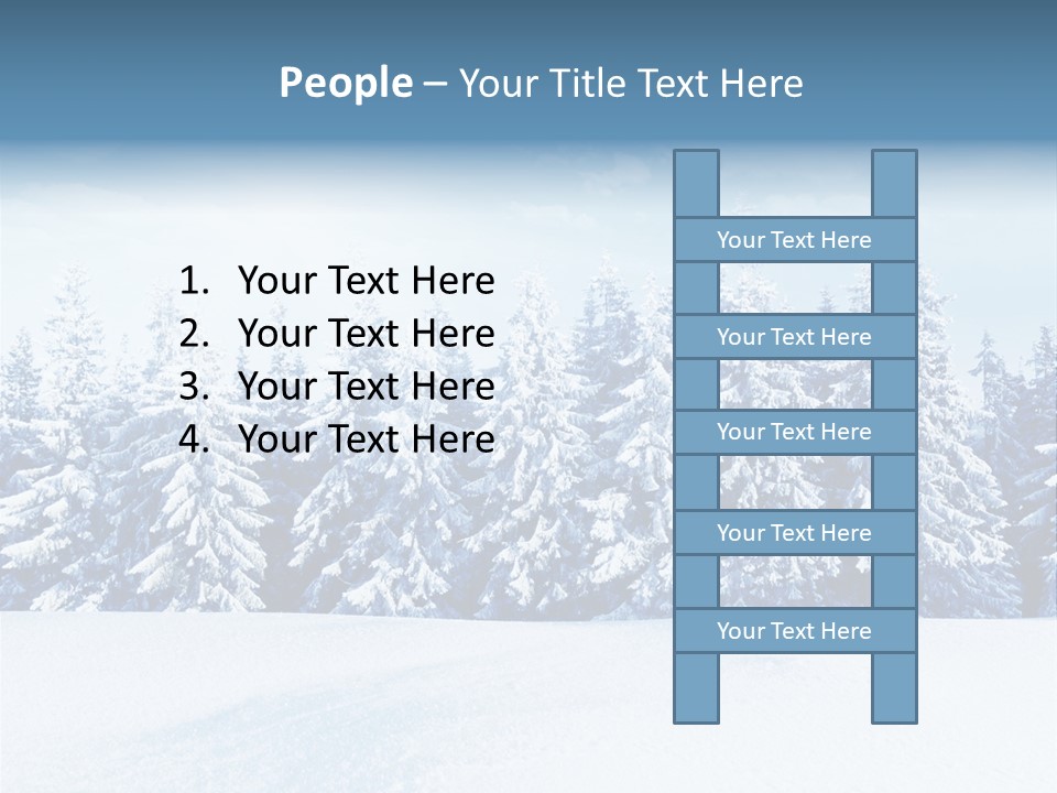 Weather Cold Tree PowerPoint Template