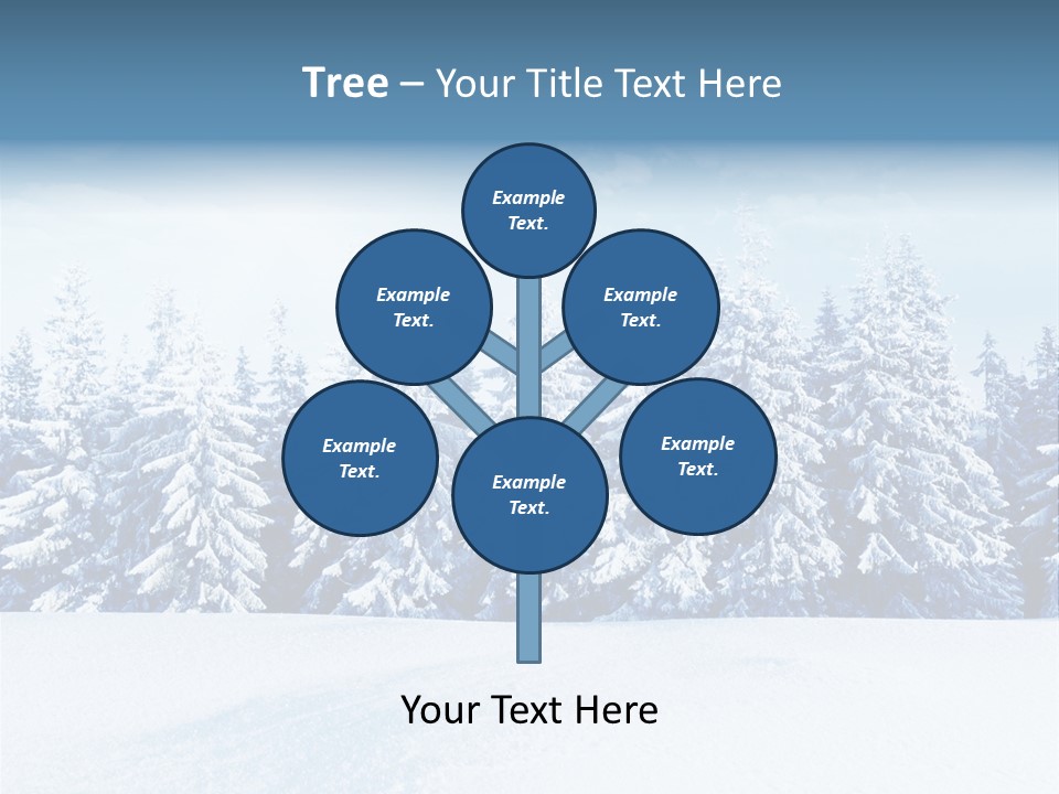 Weather Cold Tree PowerPoint Template