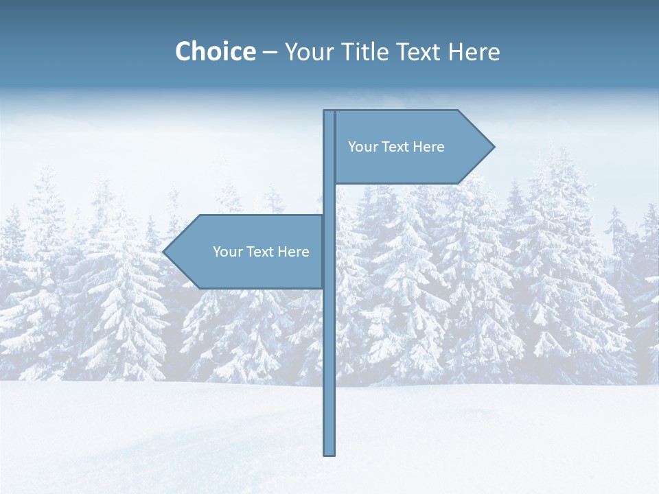 Weather Cold Tree PowerPoint Template
