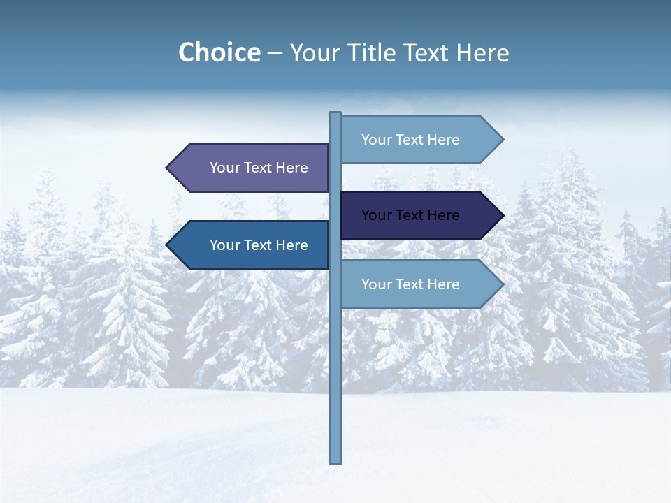 Weather Cold Tree PowerPoint Template