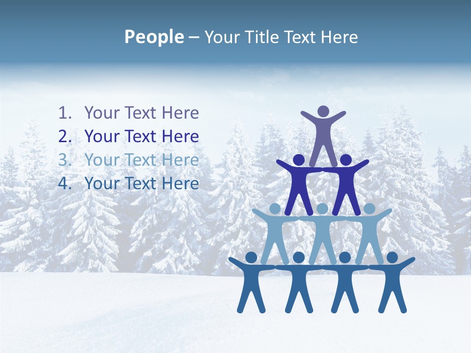 Weather Cold Tree PowerPoint Template