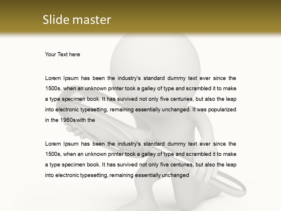 Glass Little Loupe PowerPoint Template
