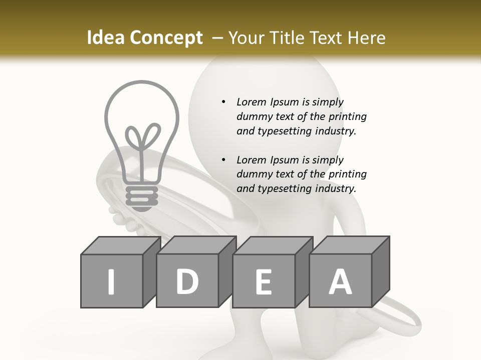 Glass Little Loupe PowerPoint Template