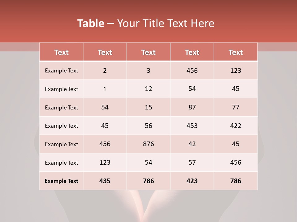 Love Shade Achievement PowerPoint Template