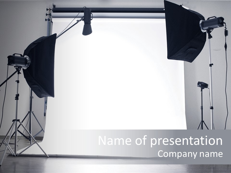 Photographing Professional Photograph PowerPoint Template