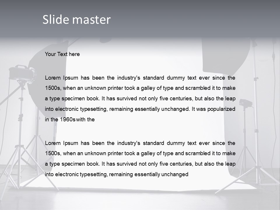 Photographing Professional Photograph PowerPoint Template