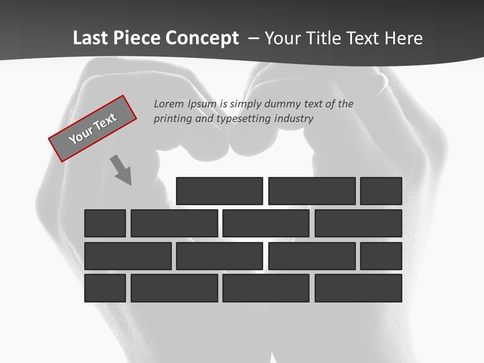 Heart Shape Care  PowerPoint Template