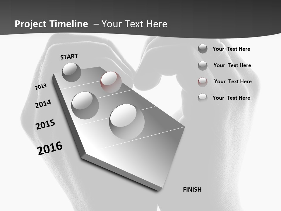 Heart Shape Care  PowerPoint Template