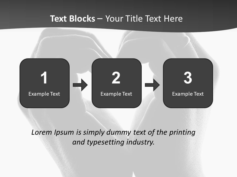 Heart Shape Care  PowerPoint Template