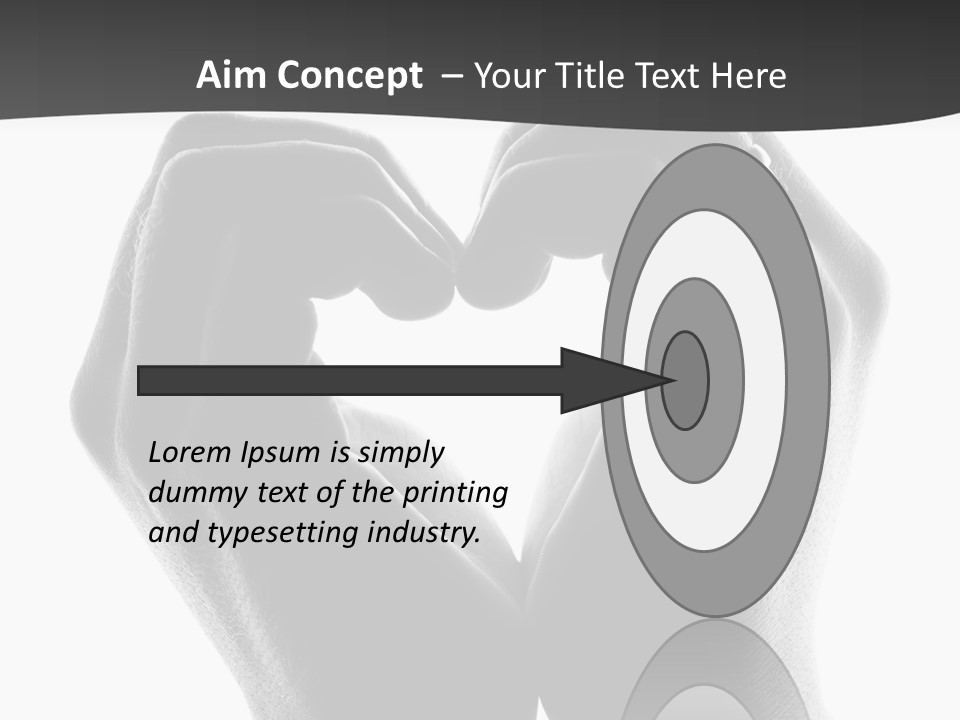 Heart Shape Care  PowerPoint Template