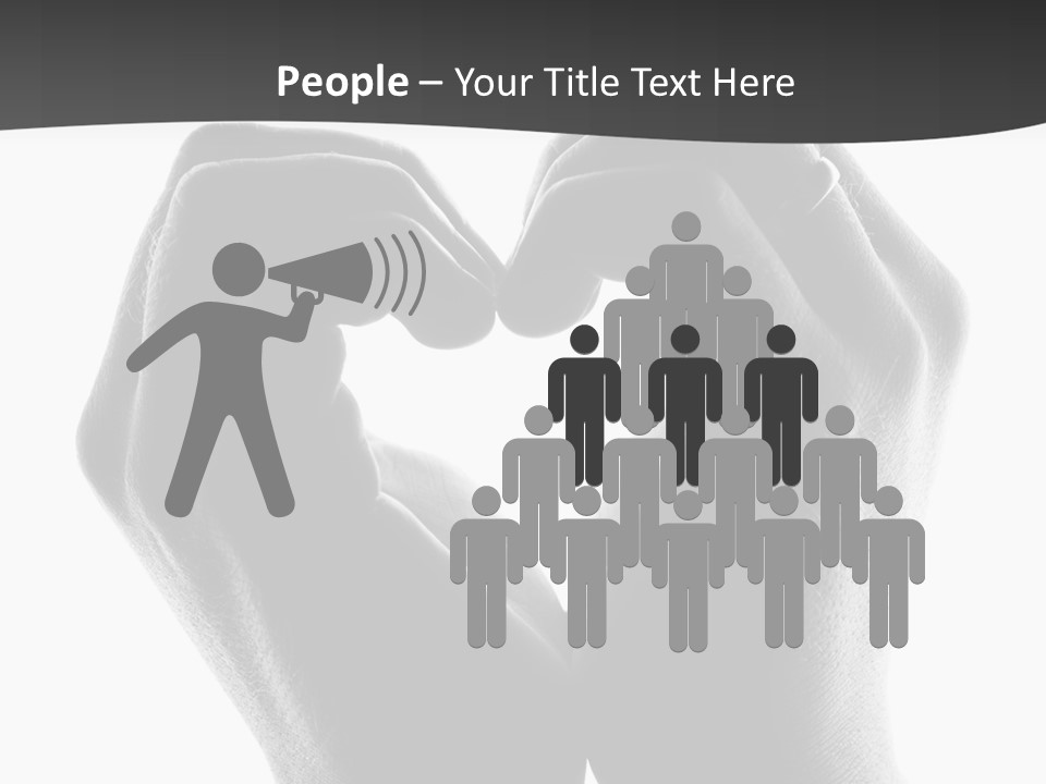 Heart Shape Care  PowerPoint Template