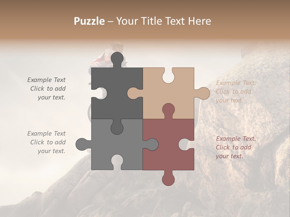 Rider Difficulty Stone PowerPoint Template