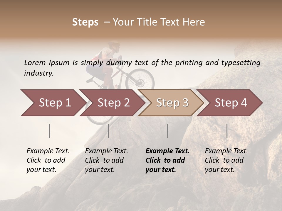 Rider Difficulty Stone PowerPoint Template