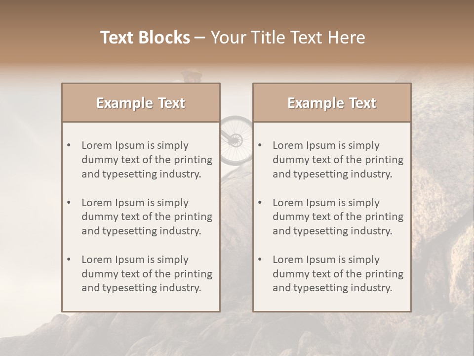 Rider Difficulty Stone PowerPoint Template