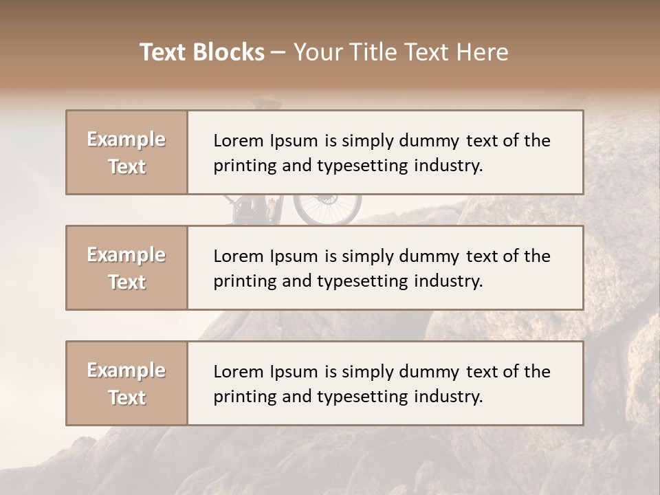 Rider Difficulty Stone PowerPoint Template