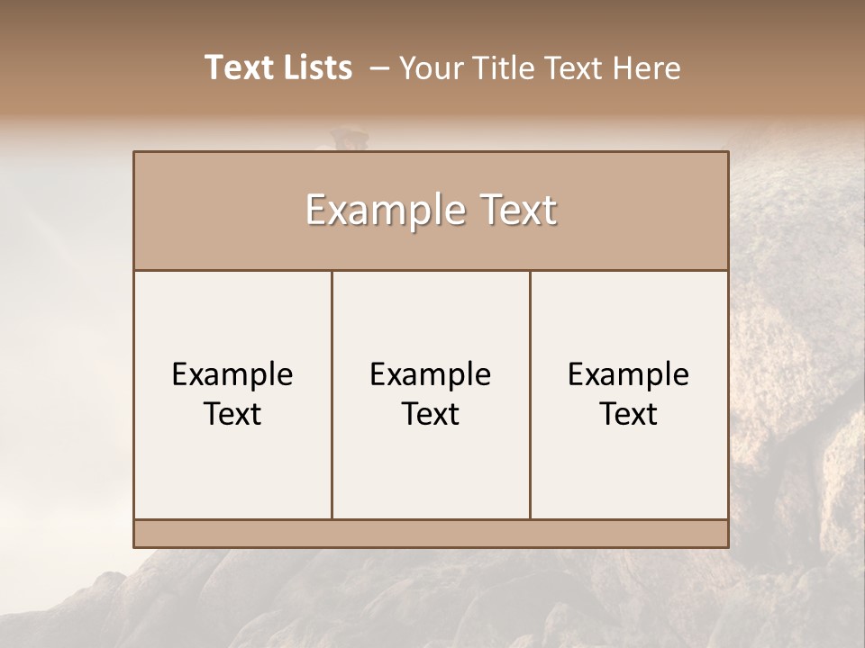 Rider Difficulty Stone PowerPoint Template