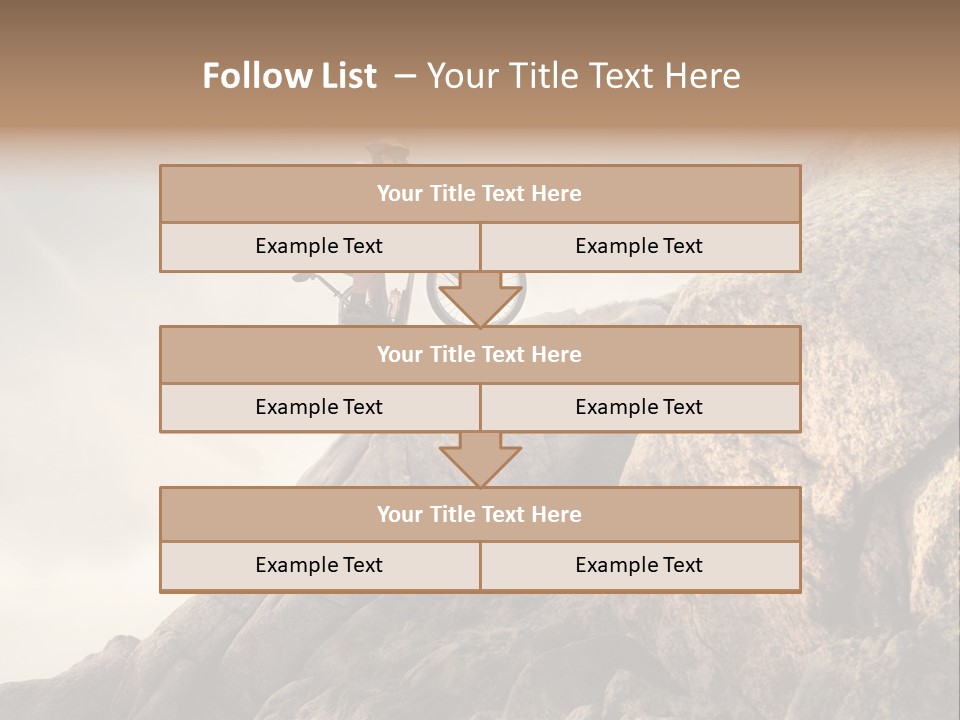 Rider Difficulty Stone PowerPoint Template
