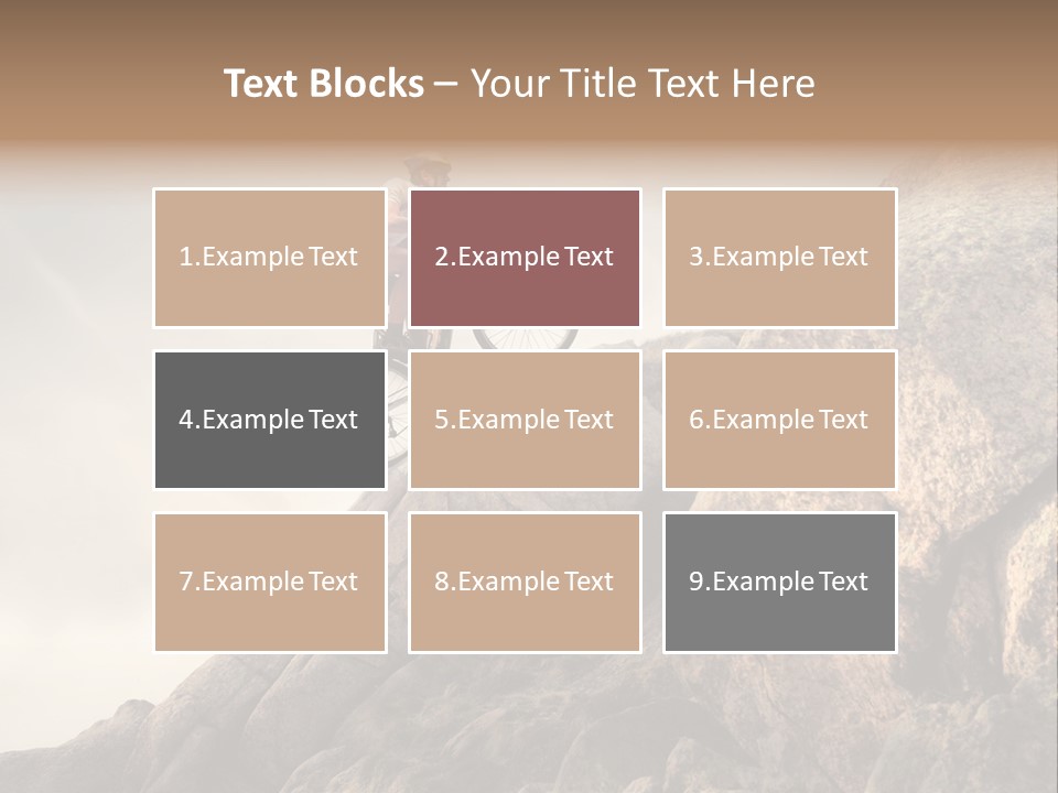 Rider Difficulty Stone PowerPoint Template