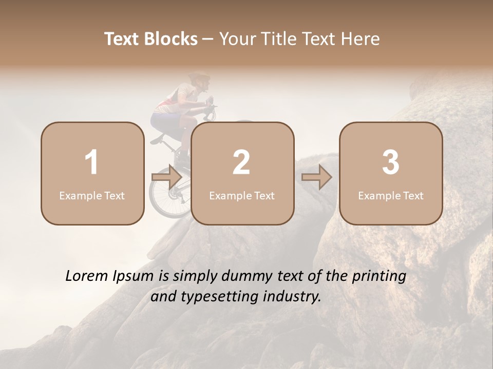 Rider Difficulty Stone PowerPoint Template