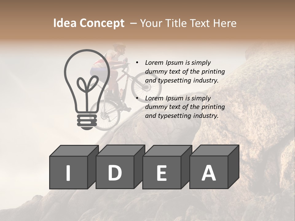 Rider Difficulty Stone PowerPoint Template