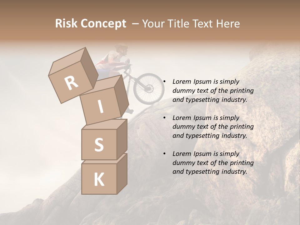 Rider Difficulty Stone PowerPoint Template