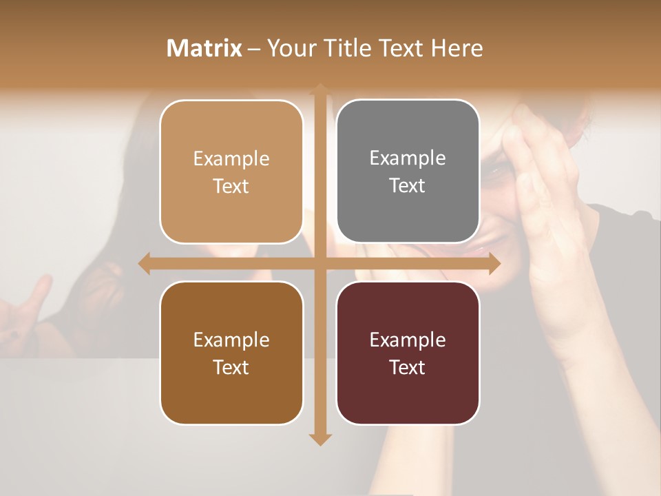 Man Headache Scream PowerPoint Template