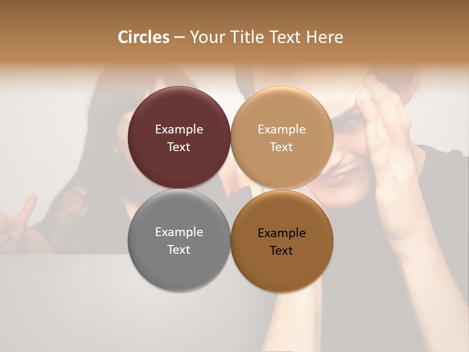 Man Headache Scream PowerPoint Template