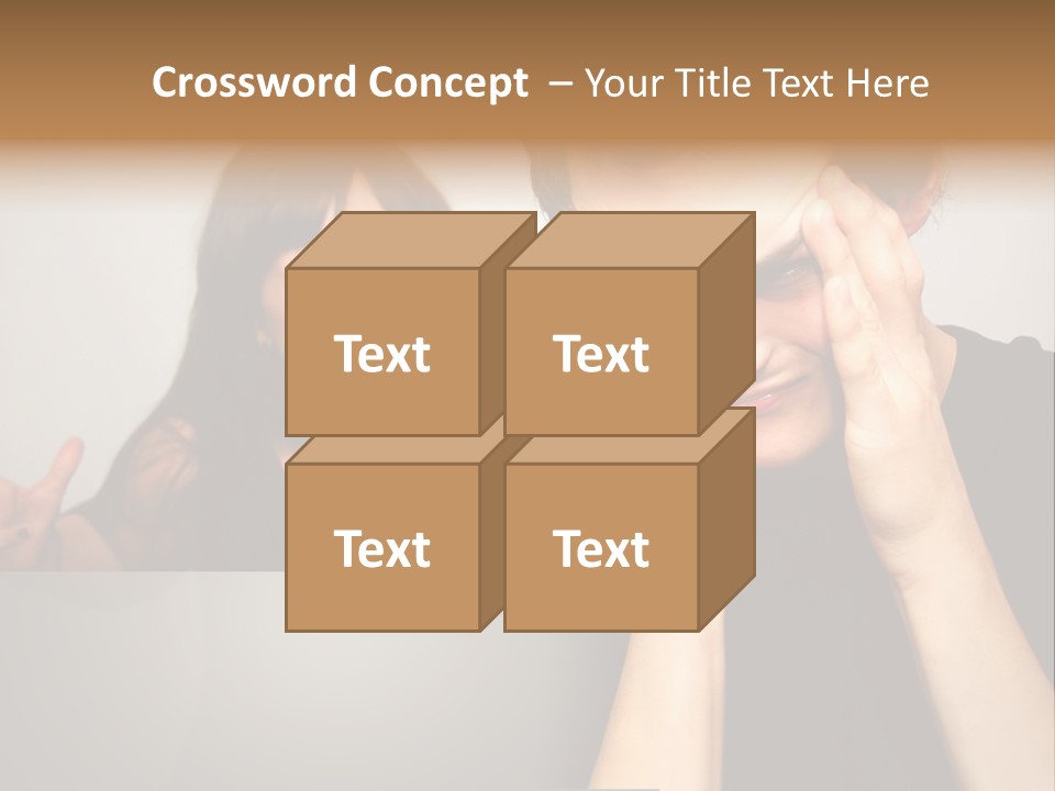 Man Headache Scream PowerPoint Template