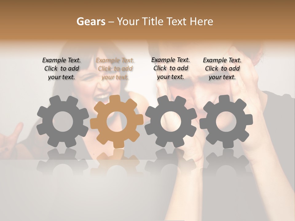 Man Headache Scream PowerPoint Template