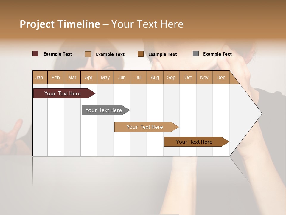 Man Headache Scream PowerPoint Template