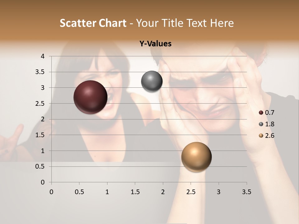Man Headache Scream PowerPoint Template
