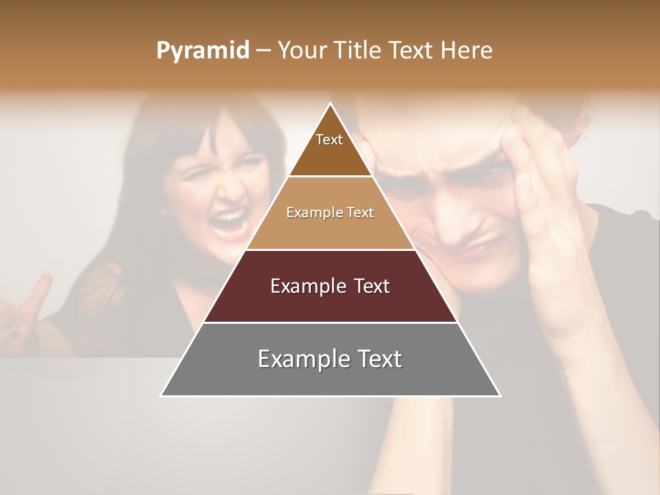 Man Headache Scream PowerPoint Template