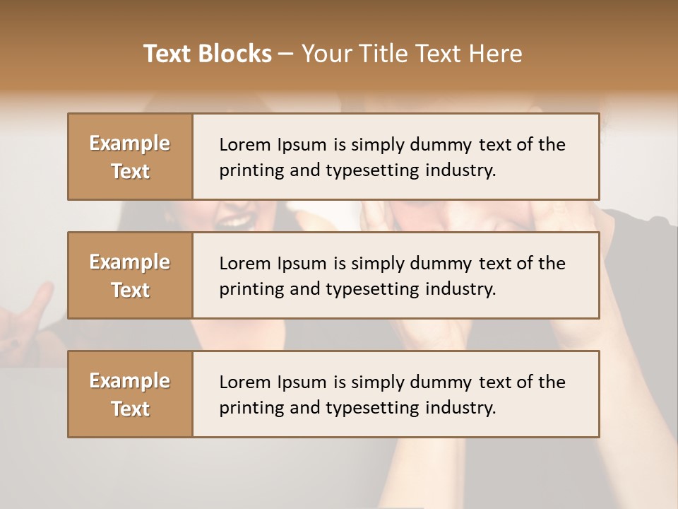 Man Headache Scream PowerPoint Template