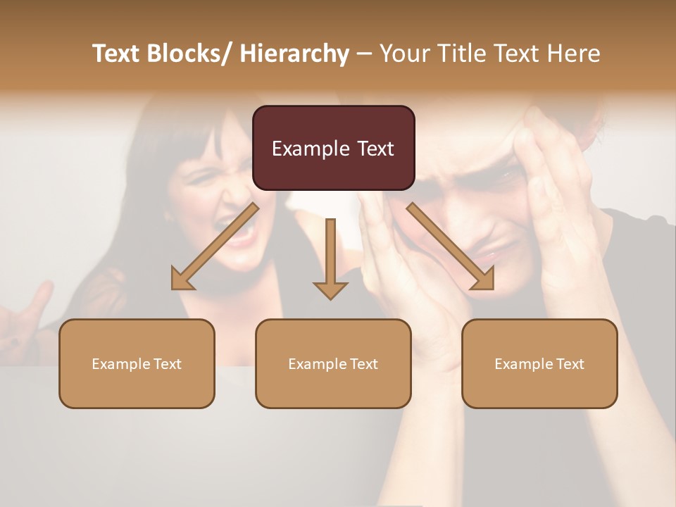 Man Headache Scream PowerPoint Template