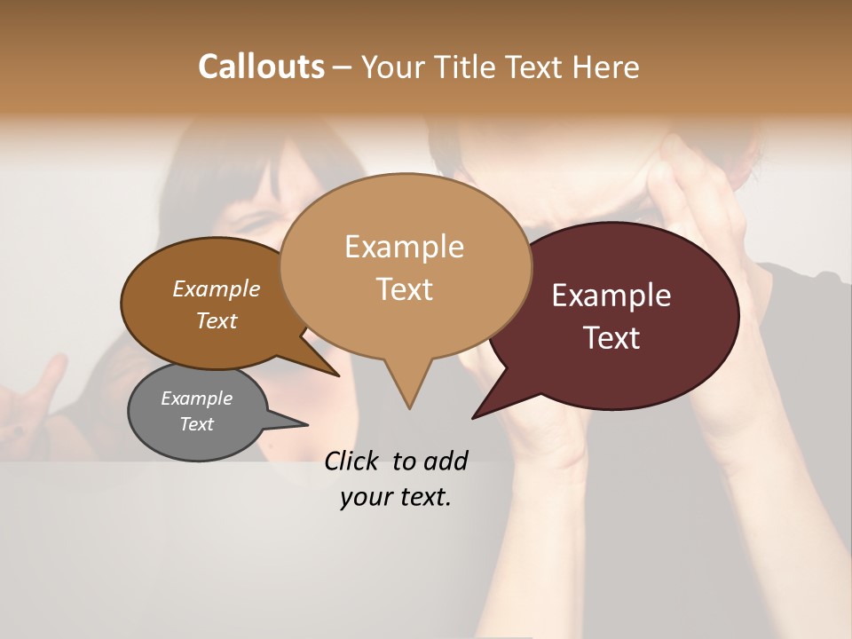 Man Headache Scream PowerPoint Template
