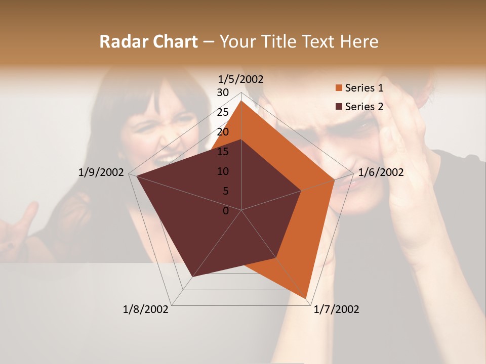 Man Headache Scream PowerPoint Template