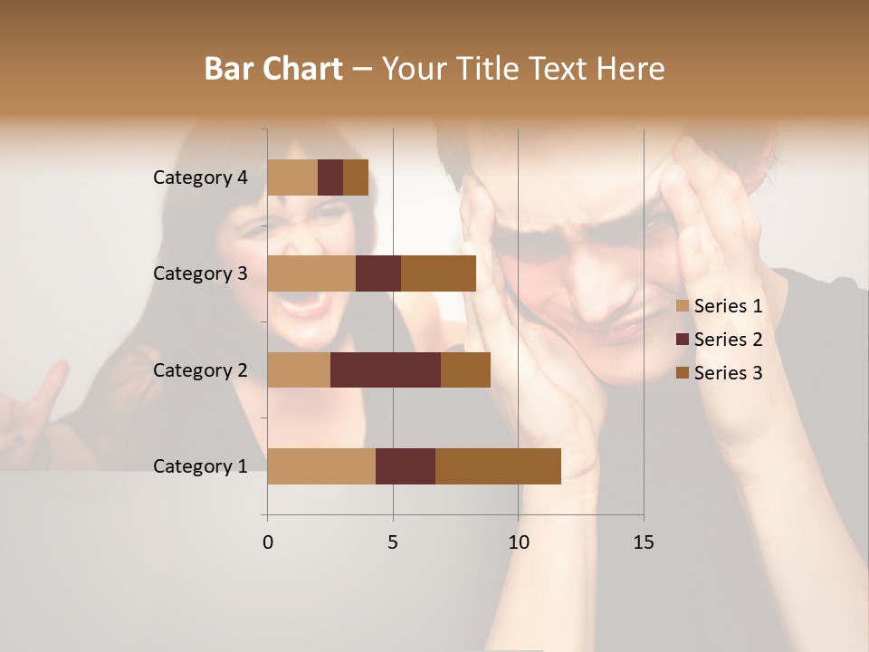 Man Headache Scream PowerPoint Template
