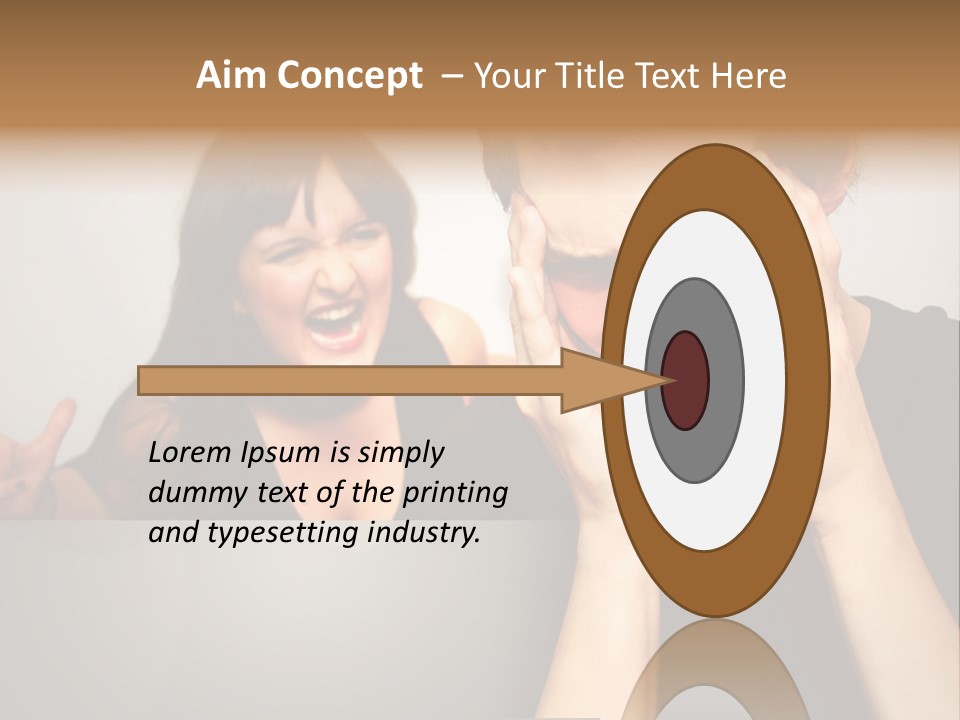 Man Headache Scream PowerPoint Template