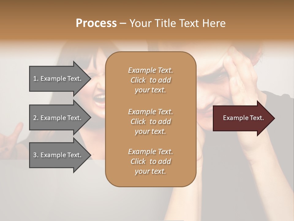 Man Headache Scream PowerPoint Template